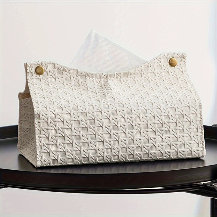 Elegant PU Leather Tissue Box Cover  DU9B