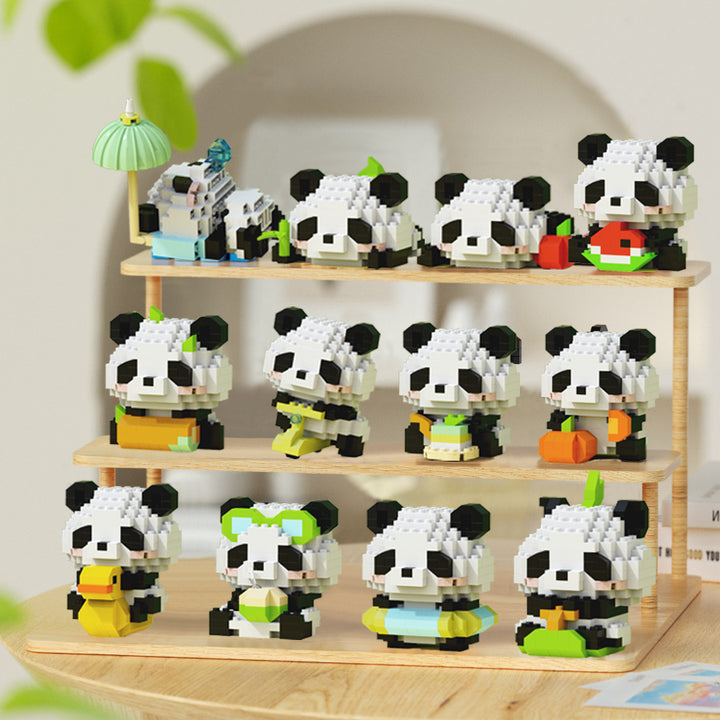 Cute Panda Building Blocks  Kids Gift  Decor