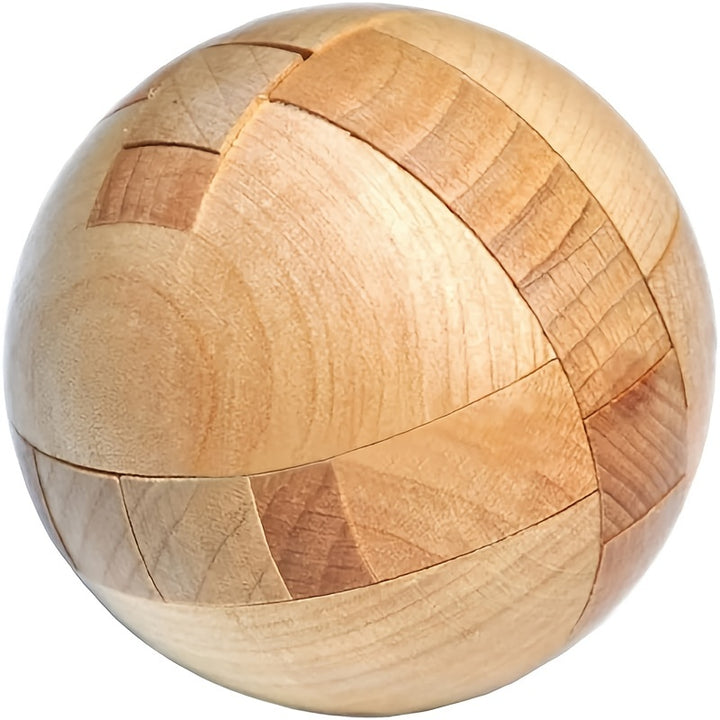 Wooden Magic Ball Puzzle Brain Teaser Intelligence Game  TJRBF4J