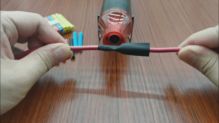 580pcsset Heat Shrink Tubing Kit 580PCS 21 Shrink Ratio Assorted Colors With 300W 220V EU Mini Heat Gun Electrical Wire Cable Wrap Assortment Electric Insulation Heat Shrink Tube Set DIY Repair Tool 1951 Cm Organizer Box