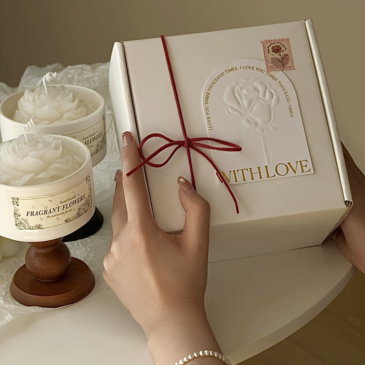 Luxurious Aromatherapy Candle Camellia  Gardenia Scent  JCU3