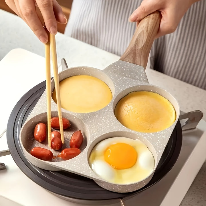  Household Fourhole Frying Pan Kitchen Pan  I6MY