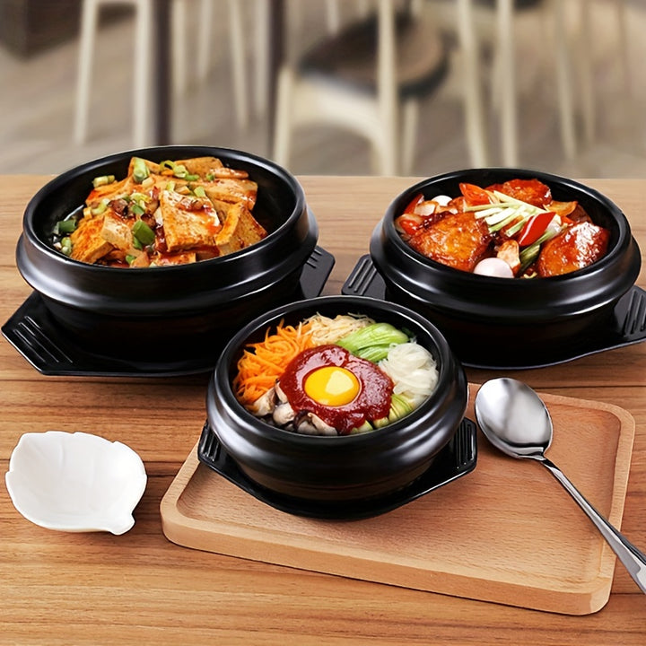 Ceramic Bibimbap Bowl with Heat Tray  Outdoor BBQ  CookingCZN8