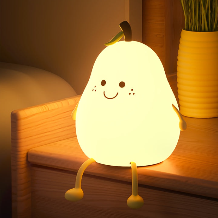  Cute Pear Night Light LED Bedside Light  EMKG