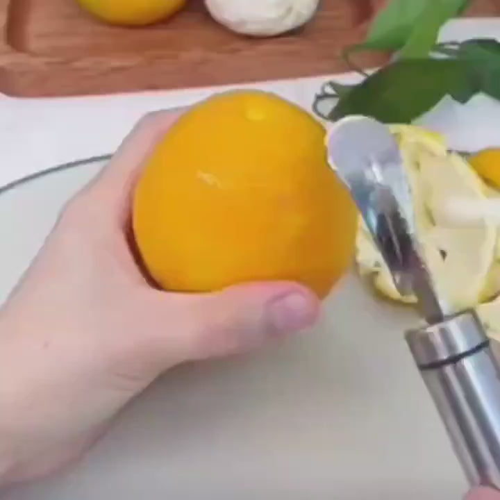 1pc Stainless Steel Orange Peeler Grapefruit Peeler Core Remover Small Fruit Peeling Tool