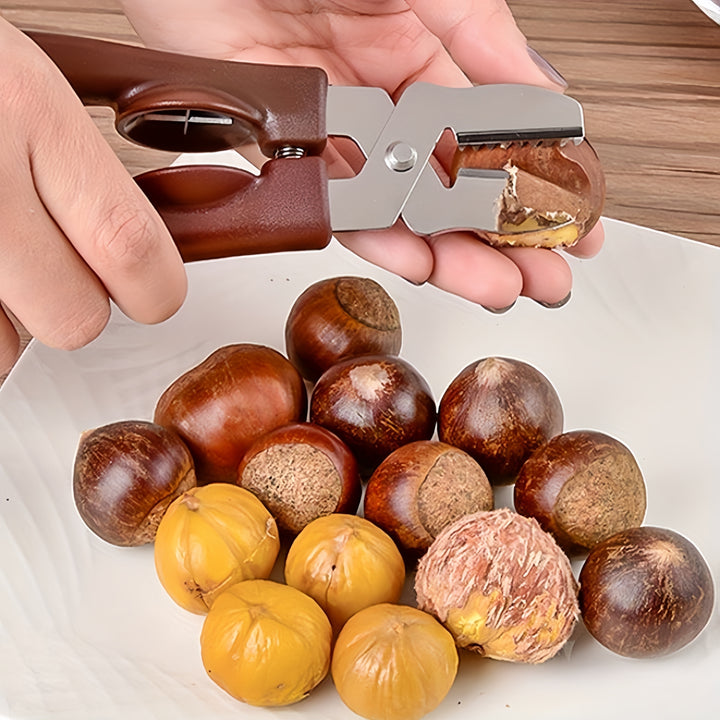 Stainless Steel Chestnut Opener  EasyGrip Nutcracker Tool for Kitchen Perfect for Home  Restaurant Use