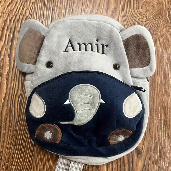 Personalised Toddlers Backpack Kids Bag Nursery Animals Zoo Day Out FH94