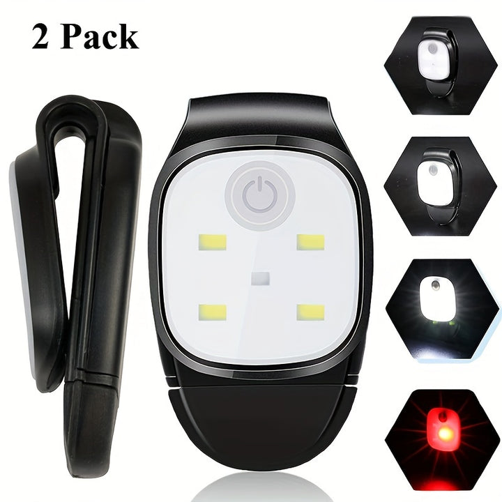 2pcs USB Rechargeable LED Clip Lamps for Night ActivitiesZ5ZA