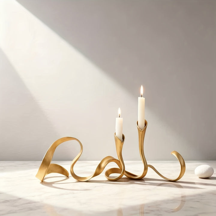 Modern Geometric Snake Candle Holder  SA45