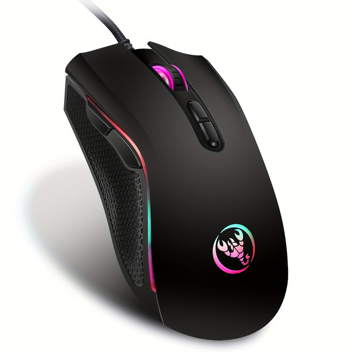 Rainbow Glowing Gaming Mouse  UC0V