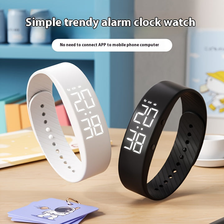 Rechargeable Fitness Tracker Watch with Silicone Band  dw5ei