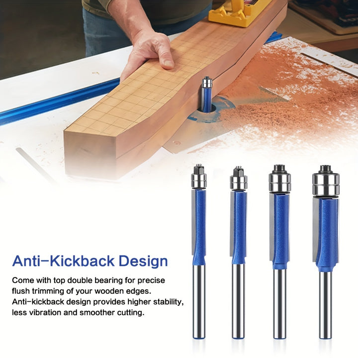 Wood Milling Cutter Biaxial Trimming Edge Router Bit  TJRZH3D