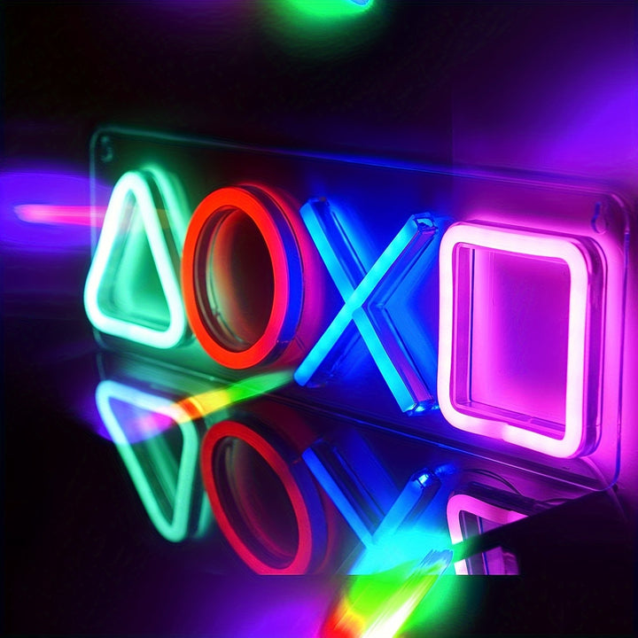  Neon Sign Playstation Light For Bedroom Wall Decor Usb Powered  U2CN