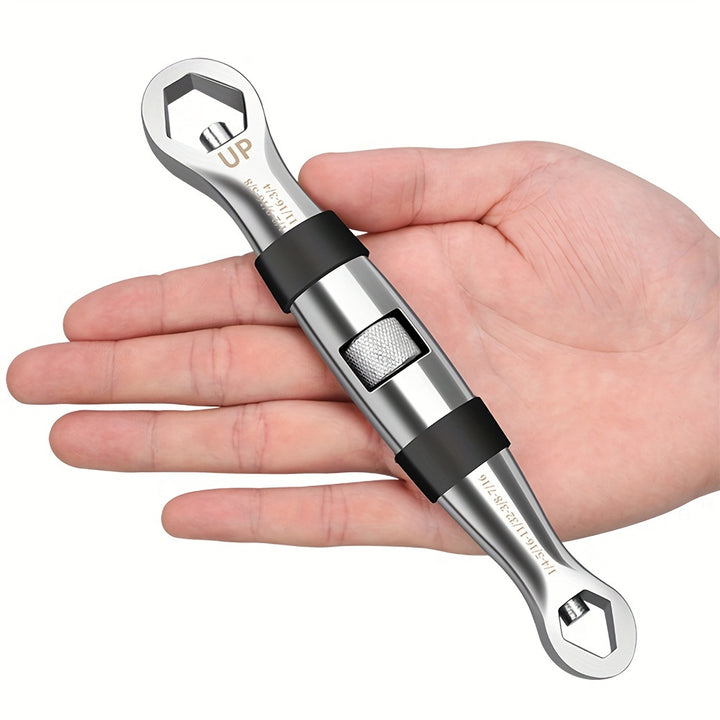 1pc Multifunctional Universal Telescopic Wrench Chromium Vanadium Steel Wrench Doubleended Wrench Socket Wrench Selftightening Wrench Multipurpose Hand Tool Suitable For Daily Repairs Of Hardware Electrician Decoration Car Maintenance