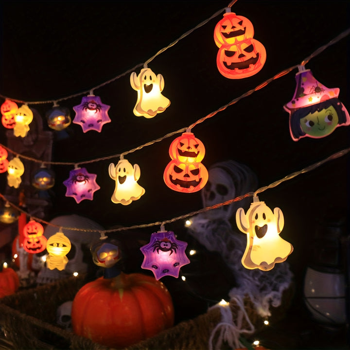 Mix Styles Pumpkin Lights Ghost Spider Witch String Lights  DNK2