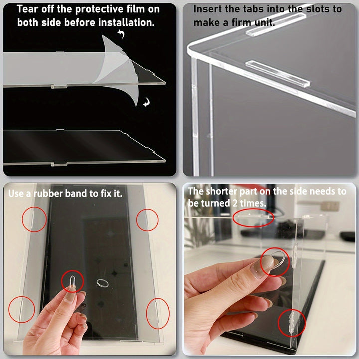 Ultimate Protection CrystalClear Acrylic Display Case For Collectibles  Easy AssemblyB5TW