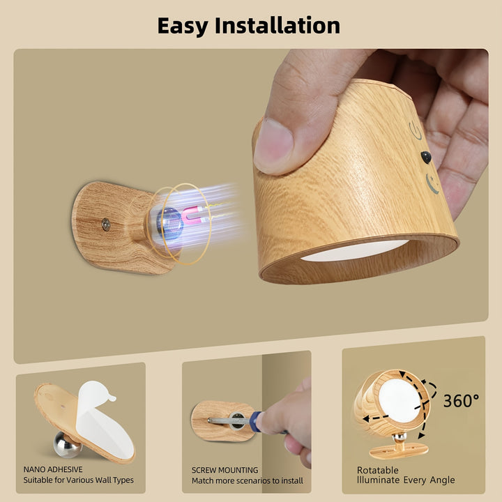 LED DualSided Magnetic Wall LampAMLUJBVC