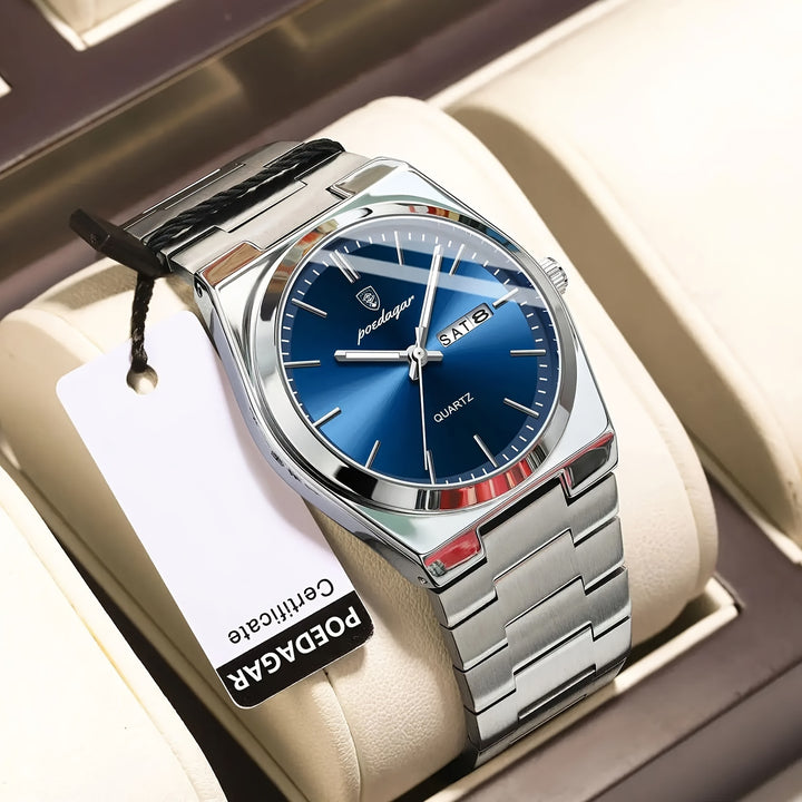 Mens Waterproof Stainless Steel Watch  8IT6