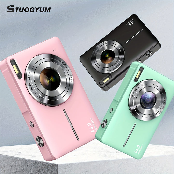 Digital Camera with 16X Digital Zoom LCD Display and 32G Memory Card 44MP 1080P HD  OS19