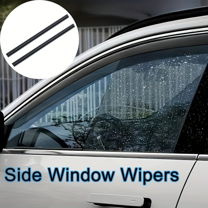Dual Rubber Car Side Window Wipers  Snow  Dirt RemovalUNX0
