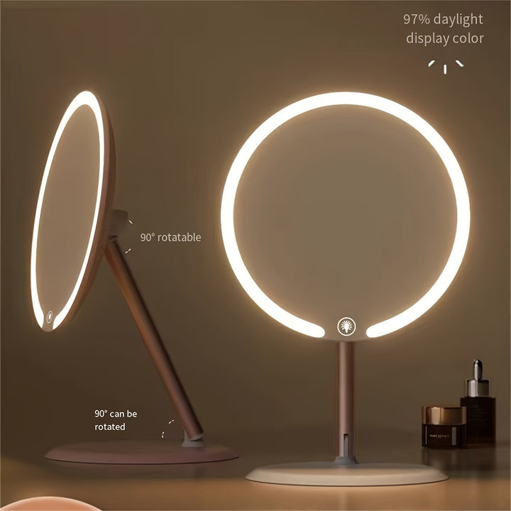  LED Smart Cosmetic Mirror With Adjustable Threetone Lighting  CHY9