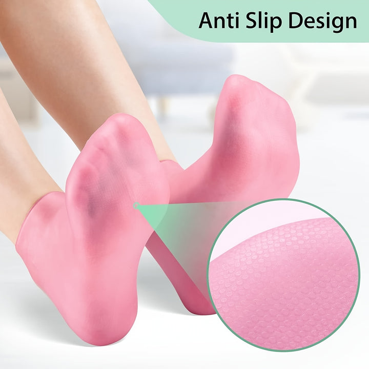 Silicone Gel Moisturizing Socks Aloe Socks Pedicure Socks For Dry Cracked Feet Heel And Softening Rough And Dead SkinLWHM