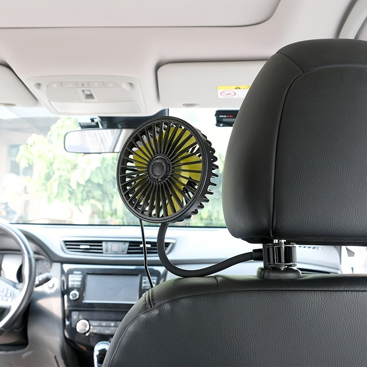 Cool Down Your Car Instantly  Rechargeable USB Car Fan with 360 Rotation  Low NoisePGD2