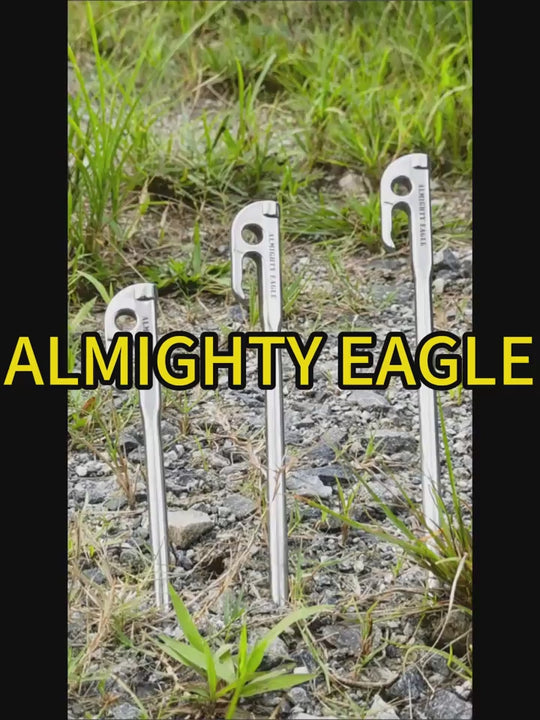 8pcs 420 Stainless Steel Highstrength Ground Nails Outdoor Camping Tent Canopy Fixed Ground Stakes