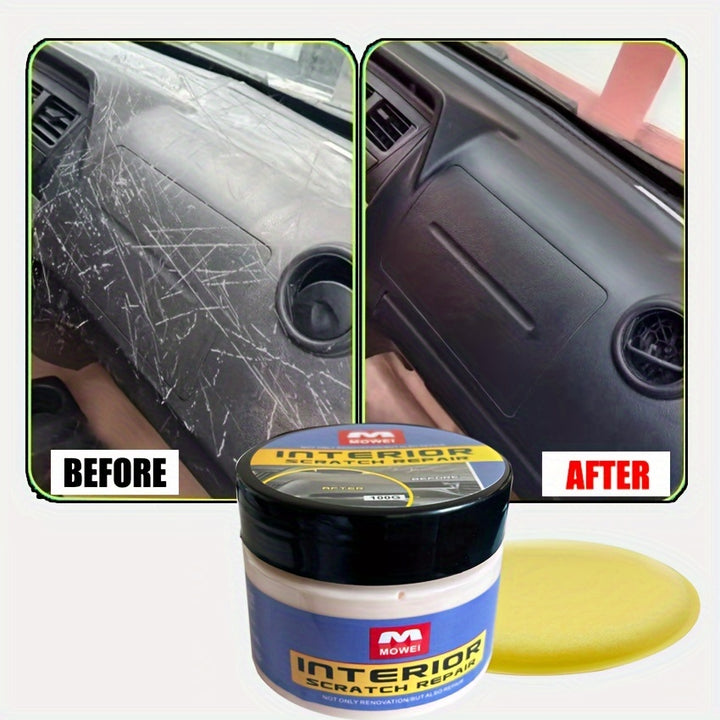 Mowell Interior Scratch Repair Clay Polish Kit  100G Auto Plastic and Instrument Panel Restoration Like New Finish