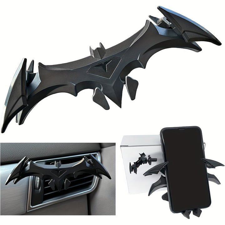 Cool BatShaped Car Phone Holder  Air Vent Mount Creative Auto Accessory for Men Durable ABS Material