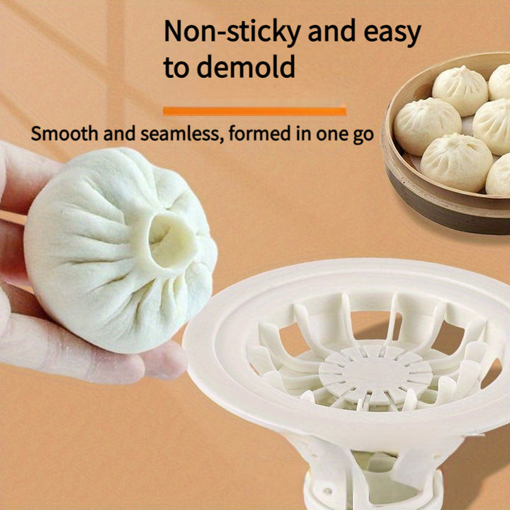 1pc ABS Food Contact Safe Dumpling Maker Mold NonStick Easy Demold Kitchen Gadget for Seamless Baozi Dumplings