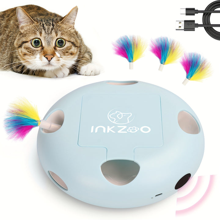 Smart Electric Cat Teaser Toy with Butterfly  XW6F