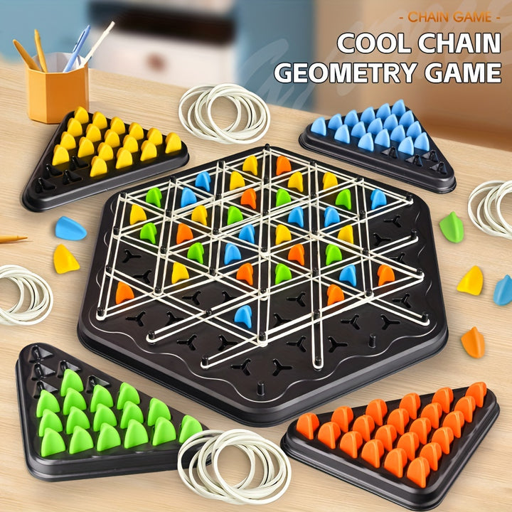 Triangle Interlocking Board Game Fun Puzzle Tabletop Multiplayer Game for Logical Thinking Enhancing Family Party Game  SSF2