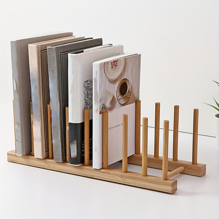  Bamboo Wooden Plate Rack  D3NK
