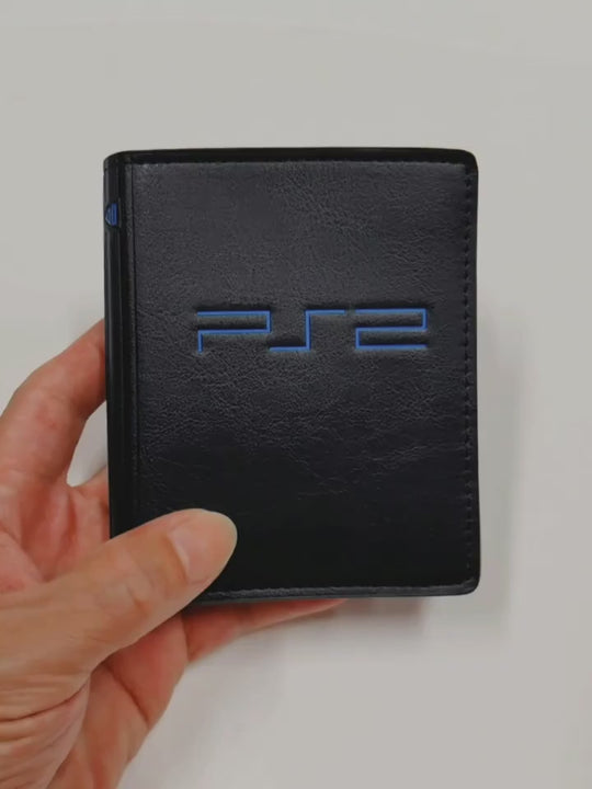 Vintage Black Mens Wallet with Geometric Pattern and Large Capacity Card Slots