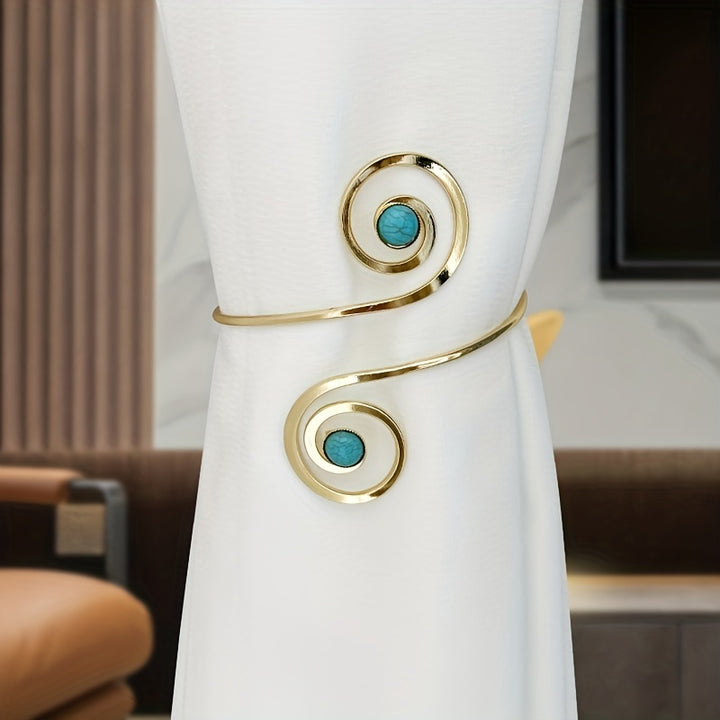 1PC Modern Minimalist Curtain Buckle Metal Curtain Tieback Bedroom Living Room Soft Decoration Curtain Holdback Home Decor