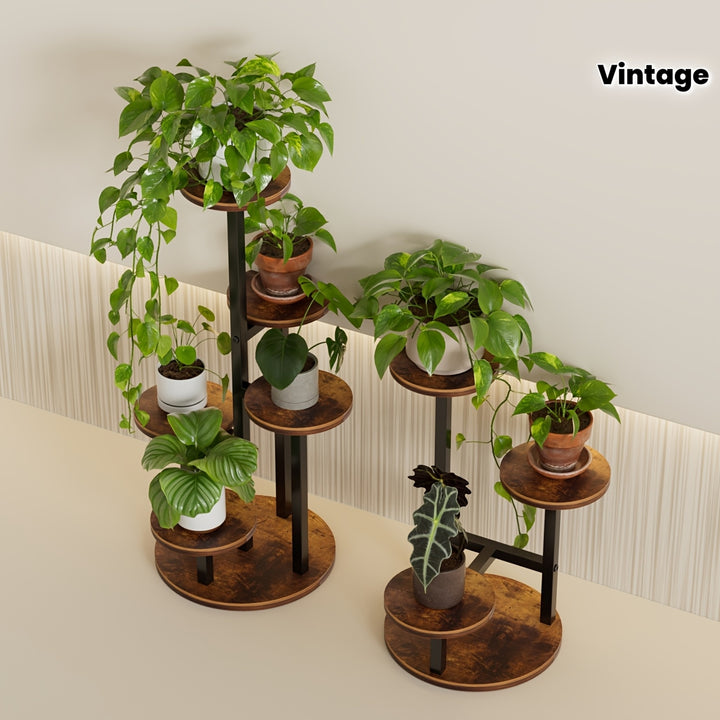 Rustic 35Tier WoodMetal Plant StandAML STAND