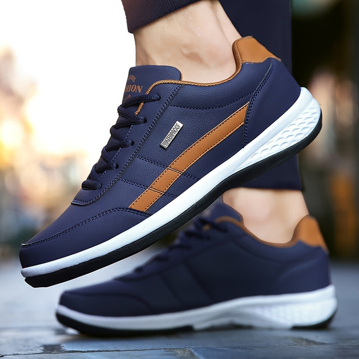 Mens Casual Comfortable Sneakers Lightweight Durable AntiSlip Sneakers Street Style Trendy Shoes For Daily Wear