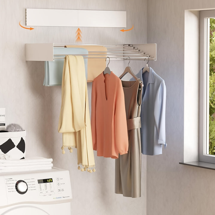 Wall Mounted Retractable Drying Rack  5GYQ