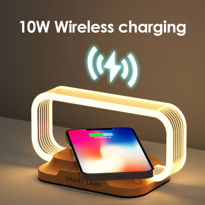 LED Desk Lamp with 10W Wireless Charging Touch Control Gooseneck Table Lamp 3 Brightness Levels Dimmable EyeCaring Reading Light for Home Office Dorm Living Room Bedroom Christmas Gift