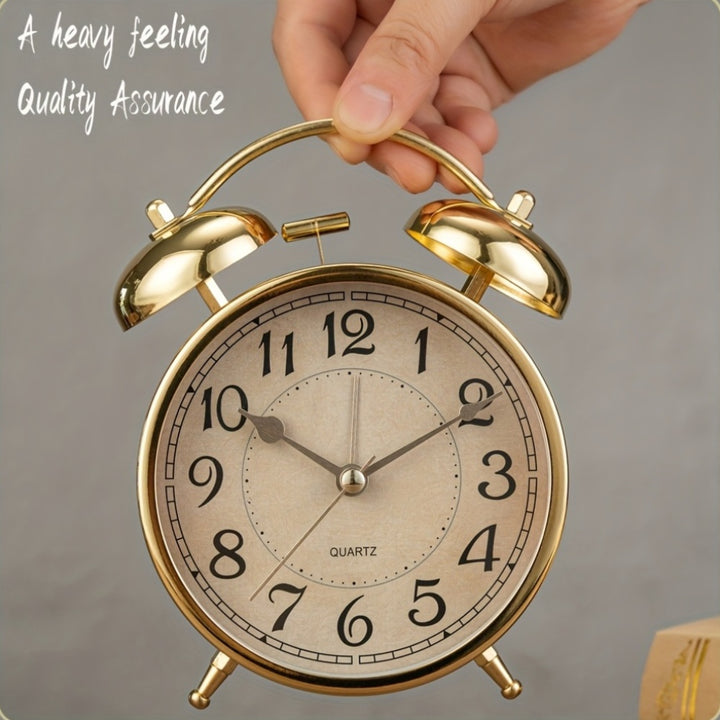 Metal Retro Double Bell Alarm ClockAML76666