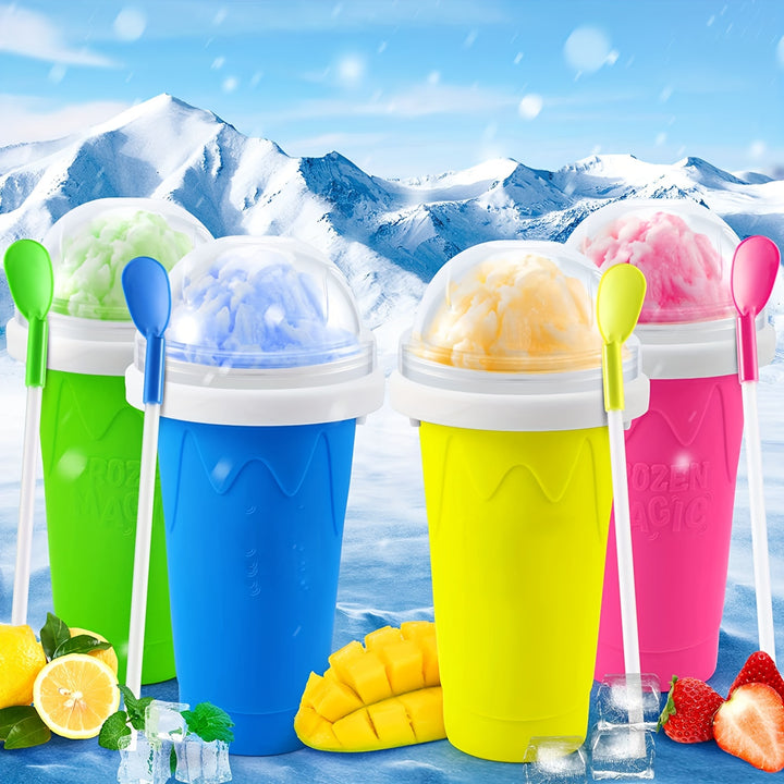 1pc 330ml11oz Instant Cooling Silicone Cup For Frozen Food Easy To Squeeze Double Layer Design For Smoothies Smoothies And Shakes Smoothie Maker Cup Summer Essential Back To School Supplies