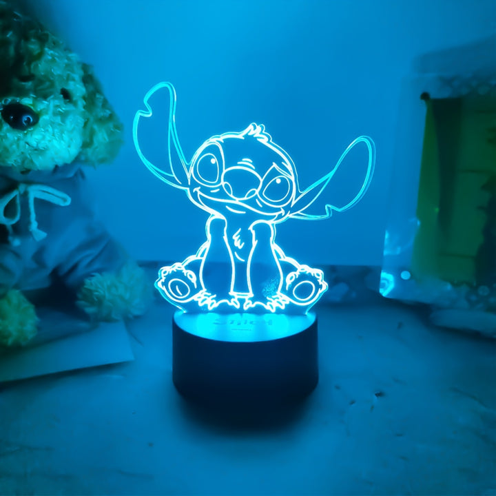 Stitch 3D Illusion Night Light 7 Color LED  2UNV