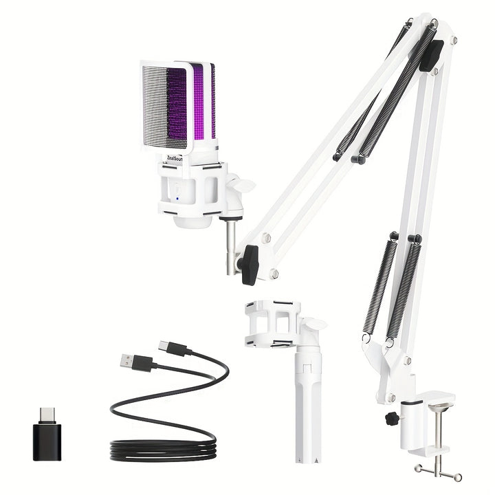 ZealSound RGB USB Microphone Kit  P2DN