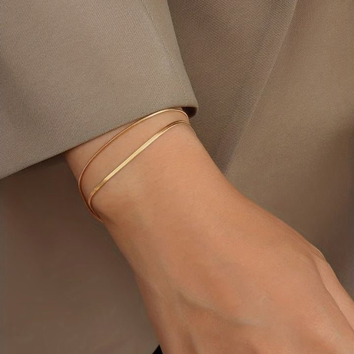  Double Layer Chain Bracelet  2IFM