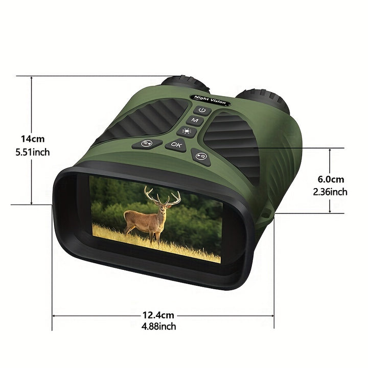 HD Night Vision Binoculars with 8X Digital Zoom Infrared Illumination Adjustable Brightness  Rechargeable Battery  Perfect for Hunting  Camping