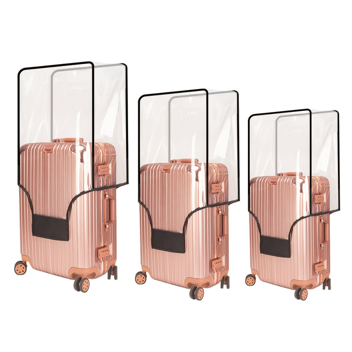 3pc Clear PVC Luggage Covers