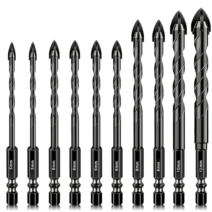 3610pcs Masonry Drill Bits for Tile Brick Glass Plastic and Wood  TJR9VZS