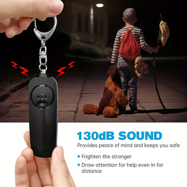 2024 Female Personal Safety Alarm Keychain 130dB with LED Lighting  TJRHMNX