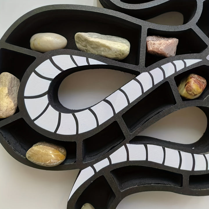 Halloween SnakeShaped Crystal Storage Rack  E4V8